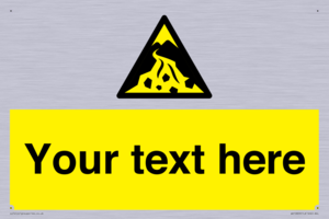 Custom Warning: Debris flow zone